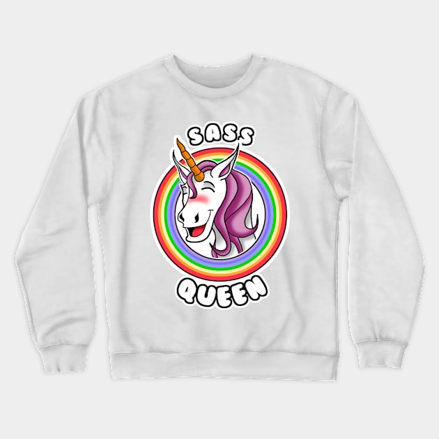 Sass Queen Crewneck Sweatshirt by Duckfieldsketchbook01